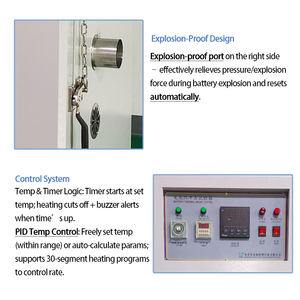 GAOXIN pil termal şok <span class=keywords><strong>Test</strong></span> odası sıcak hava sirkülasyonu hızlı isıtma kurutma endüstriyel laboratuvar vakumlu fırın - Product Image 5