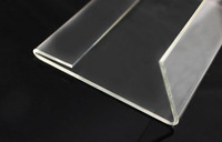 Support de signalisation transparent en PVC avec logo personnalisé, respectueux de l'environnement