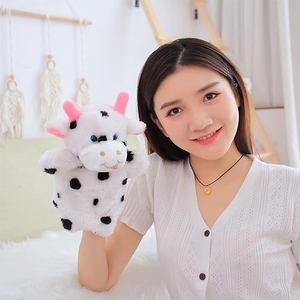 Niños personalizados jugando marioneta de vaca imaginativo juego de simulación cuentacuentos marioneta de mano de vaca esponjosa para niños regalos - Product Image 4