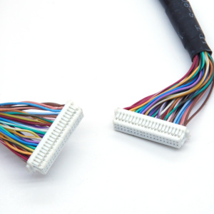 كابل LVDS 40 سن بموصلين JST SHDR-40V-S-B بمسافة بينية 1.0 مم، سلك نحاسي مطلي بالقصدير لشاشات LCD للابتوبات وشاشات الإعلانات الرقمية - Product Image 2