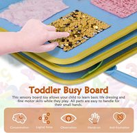 Jouets Montessori sensoriels interactifs éducatifs portables et légers pour tout-petits, en feutre, multi-effets, pour l'autisme, pour activités sensorielles