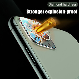 Per telefono 15 Pro protezione dello schermo in vetro temperato con lente 3D per telefono 7/8 più XS 11 <span class=keywords><strong>12</strong></span> 13 14Pro max protezione per obiettivo della fotocamera del telefono - Product Image 2