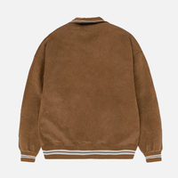 Veste de baseball en velours côtelé chenille personnalisée OEM, écologique, imperméable, tendance, avec broderie de lettres, pour homme