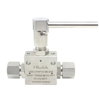 Vanne à bille 15000 psi HIP Autoclave Type Butech en acier inoxydable 316 traité à froid, construction en acier inoxydable 316, vanne à bille FNPT 1/8'' 1/4'' OD