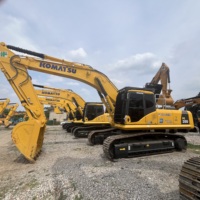 Excavatrice d'occasion Komatsu PC350, 35 tonnes, sur chenilles, hydraulique, machine de terrassement, fabrication japonaise, bon état