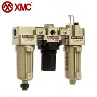 Unidad FRL de tratamiento de fuente de aire, regulador de filtro de aire comprimido, lubricador, G1/4 '', 1/2"