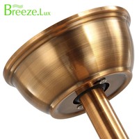 Breezelux OEM ODM 48 pulgadas 3 aspas Abs Ventilador de techo decorativo con lámpara Bldc Ventilador de techo con luz LED y control remoto