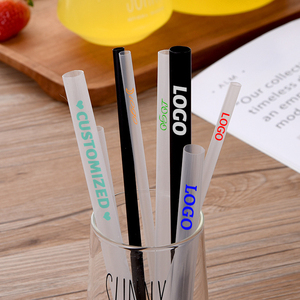 Logo de paille de boba en plastique jetable, couleurs personnalisées, logo imprimé sur paille <span class=keywords><strong>9mm</strong></span> 11mm - Product Image 2