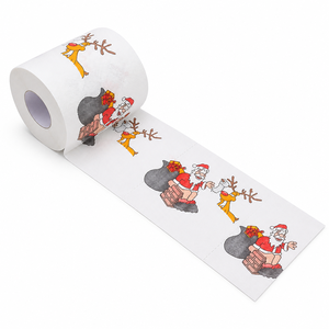 Custom Brand <b>Christmas</b> Santa Reindeer Pattern <b>Toilet</b> Tissue Standard Roll Soft Virgin Wood Pulp Bac Ninh - Product Image 6