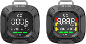 휴대용 분석기 일산화탄소 미터 모니터 감지기 일산화탄소 테스터 <span class=keywords><strong>ppm</strong></span> 경보 온도 · 습도 - Product Image 2