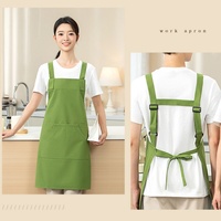 Tablier de cuisine réglable en polyester Oxford imperméable avec logo personnalisé pour homme et femme, idéal pour la cuisine, la vaisselle, le jardinage et les chefs
