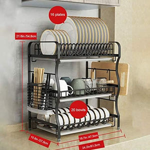 Escurridor de platos de pared Original nuevo, escurridor de platos de cocina independiente, escurridor de vajilla - Product Image 5