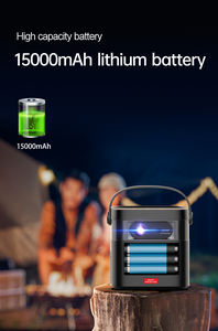 Mini vidéoprojecteur intelligent <span class=keywords><strong>Android</strong></span> 9 rechargeable DLP WiFi 6 BT 4K 1080P 300ANSI 4K-Laser 3D portable pour cinéma maison - Product Image 3