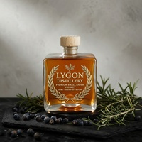 Luxe 500ml vierkante super-flint glazen fles met aangepaste doosverpakking Whisky Vodka Brandy Sterkedrank Lege likeurfles Groothandel