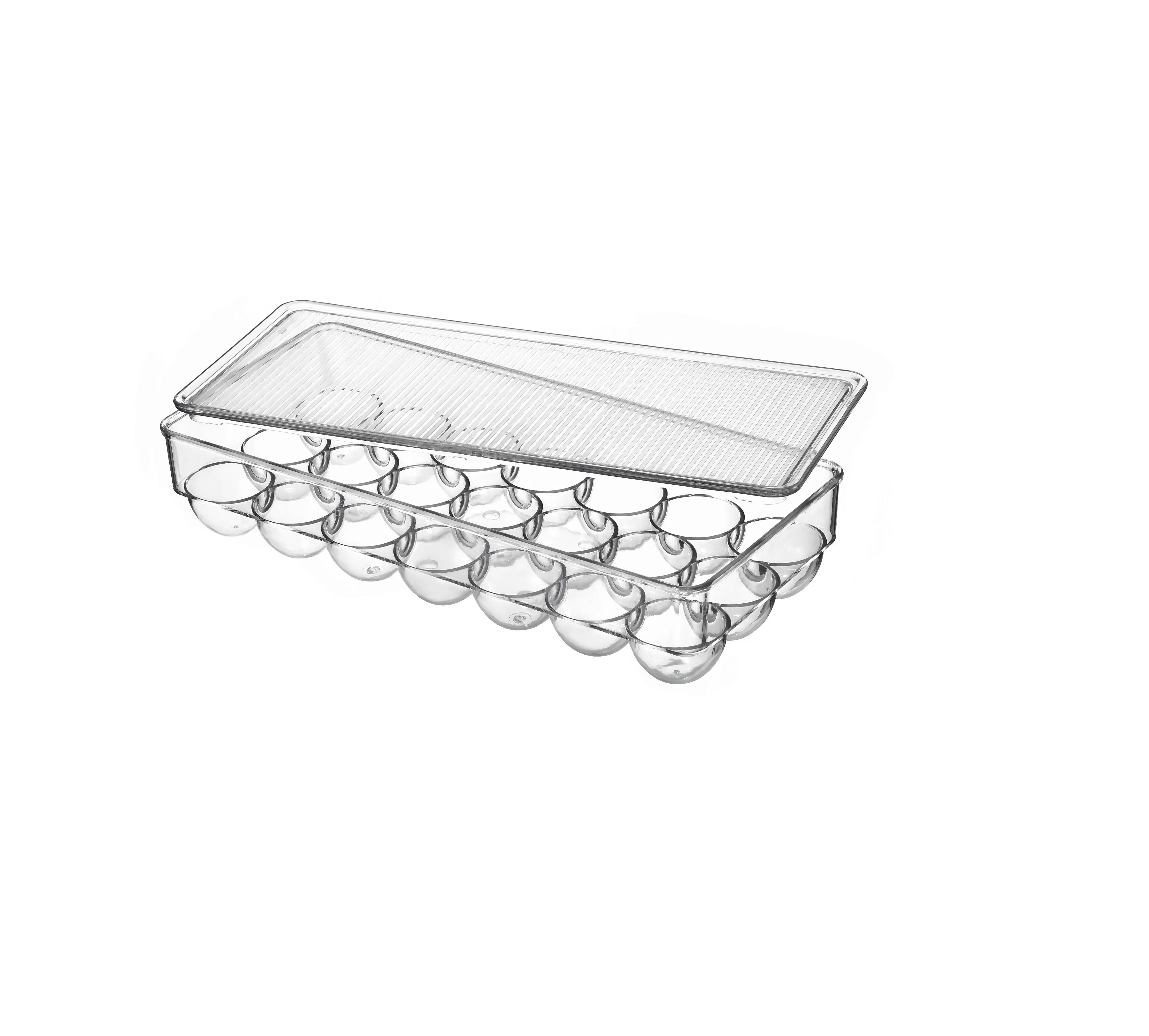 Réfrigérateur SA-0665 21 grille tiroir transparent boîte à oeufs dispositif de stockage d'oeufs en plastique