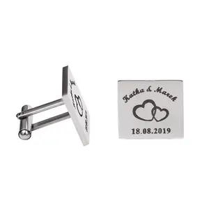 Cufflink Manufacturer Supplier Customised Logo Metal Cuff Links Men Cufflinks And Tie Clips