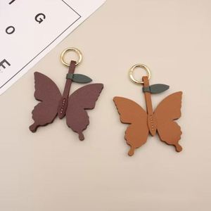 <b>Cute</b> Vibrant Color Butterfly Keychain PU Leather <b>Purse</b> Charm for Handbags Key Charm Unique Accessory - Product Image 3