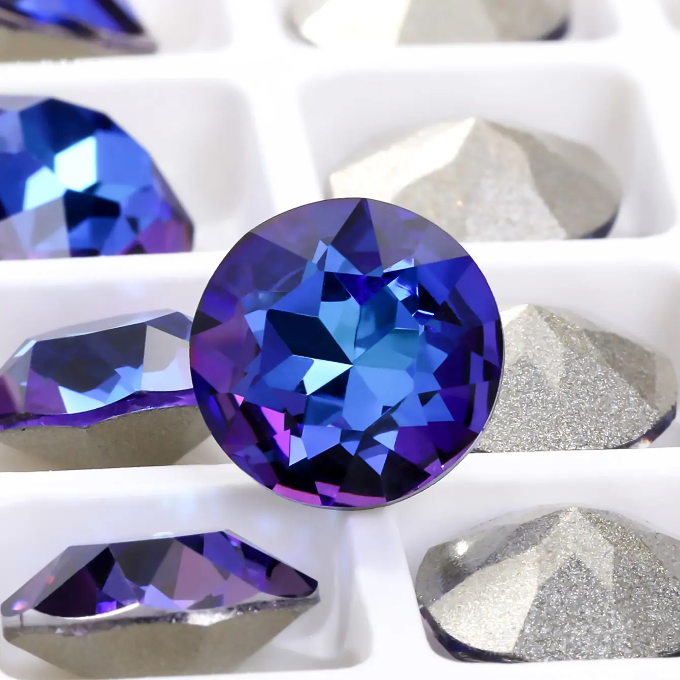 Xichuan de piedras preciosas de pointback k9 de cristaled piedras artesanía joyería encontrar bricolaje accesorios de decoración de la Ronda de diamantes de imitación