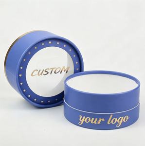 Tube en papier transparent, cylindre en papier kraft visuel transparent, tube d'emballage rond personnalisé en PVC écologique pour cadeau - Product Image 1