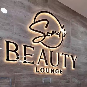 Nhà sản xuất nguồn cung cấp chữ nổi LED bằng thép không gỉ tùy chỉnh 3D, logo tường phát sáng, biển hiệu đèn nền LED - Product Image 1