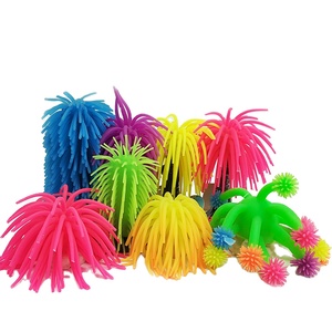 Décorations en silicone de boule d'oursin pour aquariums 6 couleurs décorations d'aquarium de simulation - Product Image 1