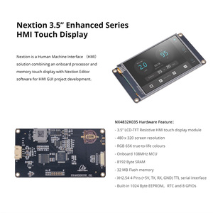 NEXTION NX4832K035 3.5" หน้าจอสัมผัสแบบต้านทาน HMI ซีรีส์ที่ปรับปรุงแล้ว UASRT TFT LCD โมดูลเข้ากันได้กับอาร์ดูโน่ L117 - Product Image 1