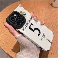 Coque de téléphone en cuir artificiel à la mode pour iphone16 16pm 15 15pm étui de protection à la mode 14 13pro 12 11 coque