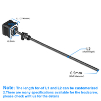 Moteur pas à pas linéaire externe Nema17 avec kit hybride pour moteur à vibration CC, CNC industriel 42mm*48mm
