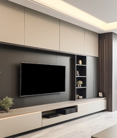 Meuble TV dissimulé moderne et élégant Design caché pour le salon Meuble TV Rangement