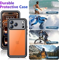 Coque de protection intégrale antichoc étanche IP68 avec protection intégrée pour écran et caméra pour iPhone 18 17 Pro Max 16 15 Plus