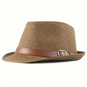 Wholesale Custom <b>Mens</b> Panama Fedora <b>Hats</b> <b>Straw</b> <b>Hat</b> - Product Image 3