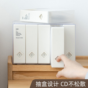 Cd Case Plastic 24 Disc Storage Box Transparent Durable For Cd Dvd Organizing - Product Image 3