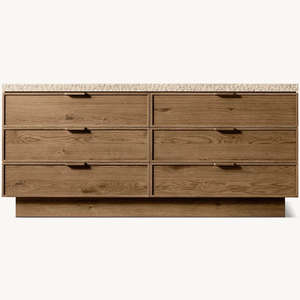 Commode moderne en <span class=keywords><strong>bois</strong></span> et rotin à 9 tiroirs, commode <span class=keywords><strong>de</strong></span> chambre à coucher, <span class=keywords><strong>coffre</strong></span> <span class=keywords><strong>de</strong></span> <span class=keywords><strong>rangement</strong></span> rustique en <span class=keywords><strong>bois</strong></span> pour salon - Product Image 2