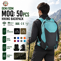 Sac à dos de sport en nylon pour femme, idéal pour le plein air, la randonnée, le trekking, le camping, imperméable et avec poche d'hydratation