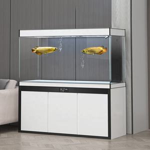 Mesa de acuarios de cristal grande transparente, tanque de peces a la venta, acuario de Pez Dragón de estilo cuadrado, tanque de peces - Product Image 1
