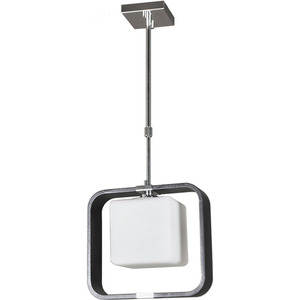 Lámpara de techo LED moderna minimalista IRINA 1xE27 Wengue/cromo con base de acero inoxidable CCT 6000K IP65 para sala de estar - Product Image 1