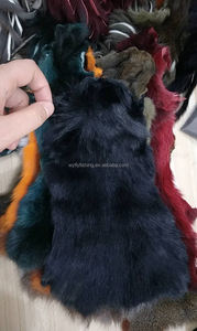 Pesca con mosca Piel de ardilla entera Pelo grueso natural Tira de Zonker Ninfas Señuelo Doblaje Materiales para atar moscas - Product Image 5