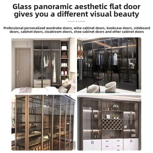 Usine <span class=keywords><strong>Miroir</strong></span> <span class=keywords><strong>Portes</strong></span> coulissantes Armoire Système <span class=keywords><strong>de</strong></span> <span class=keywords><strong>portes</strong></span> coulissantes Tiroirs Meubles Design Armoire en verre Armoire - Product Image 6