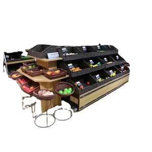 Shop Fittings Packaged Foods <strong>Display</strong> <strong>Fruit</strong> <strong>Display</strong> with Poly Baskets - Product Image 1