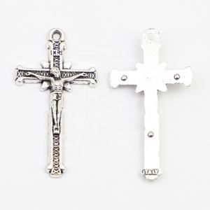 1,4 pulgadas católico INRI <span class=keywords><strong>Rosario</strong></span> <span class=keywords><strong>crucifijo</strong></span> Cruz religiosa cristiana aleación joyería <span class=keywords><strong>para</strong></span> regalo - Product Image 3