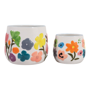 Vasi in Ceramica Dipinti a Mano con Design a Tulipano per Piante da Interno e Decorazione Casa e Giardino - Product Image 4