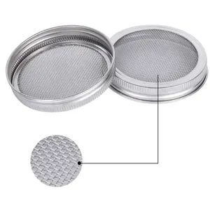 Stainless steel 304 wire mesh sprout lid filter screen disc mason jars sprouting lids