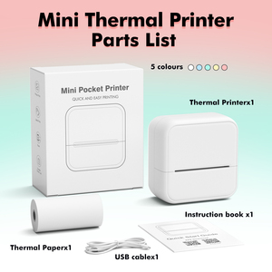 Imprimante photo de poche S1, garantie 1 an, imprimante thermique USB, impression couleur d'étiquettes et de reçus, stock e-commerce transfrontalier - Product Image 6