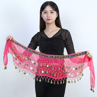 Jh557 Ceinture de danse orientale à pièces d'or, Jupe de danse égyptienne, Foulard enveloppant pour la danse, OEM