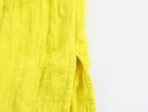 Robe d'été 2024 pour femme, nouvelle collection, effet froissé, avec nœud et fente latérale, style élégant - Product Image 6