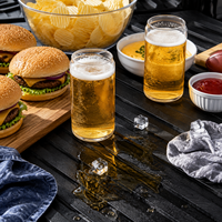 Verres à champagne réutilisables en plastique PET de 16 oz, incassables, pour bière, approuvés FDA LFGB, pour bar, fête, SUP, logo personnalisé