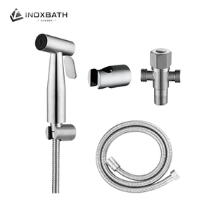 Pistolet pulvérisateur pressurisé portatif Shattaf, ensemble de pulvérisateur de bidet en acier inoxydable SUS304 pour toilettes <span class=keywords><strong>WC</strong></span>, pulvérisateur pour couches lavables bébé - Product Image 2