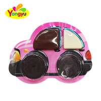 Boîte de présentation de biscuits sandwichs à la sauce chocolatée en forme de voiture, nouveauté, 30 pièces, vente en gros