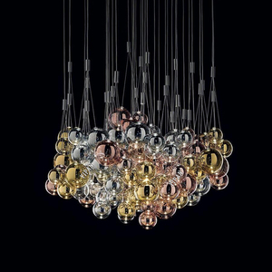 Stile nordico <span class=keywords><strong>palloncino</strong></span> a bolle luce ciondolo camera da letto soggiorno sala da pranzo casa luce interna Design ferro vetro Led <span class=keywords><strong>lampadario</strong></span> - Product Image 3
