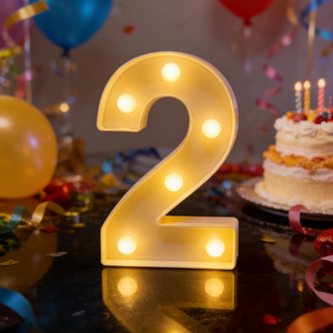 Signes géantes personnalisées de grand nombre de 3 pieds 4 pieds 5 pieds Signes de lettres de chapiteau d'<span class=keywords><strong>anniversaire</strong></span> 3d à LED Décorations de bureau intérieures et extérieures Éclairage de fête - Product Image 5